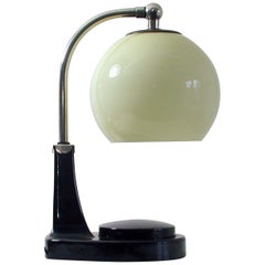 German Bauhaus Marianne Brandt Bakelite and Opal Touch Light Table Desk Lamp