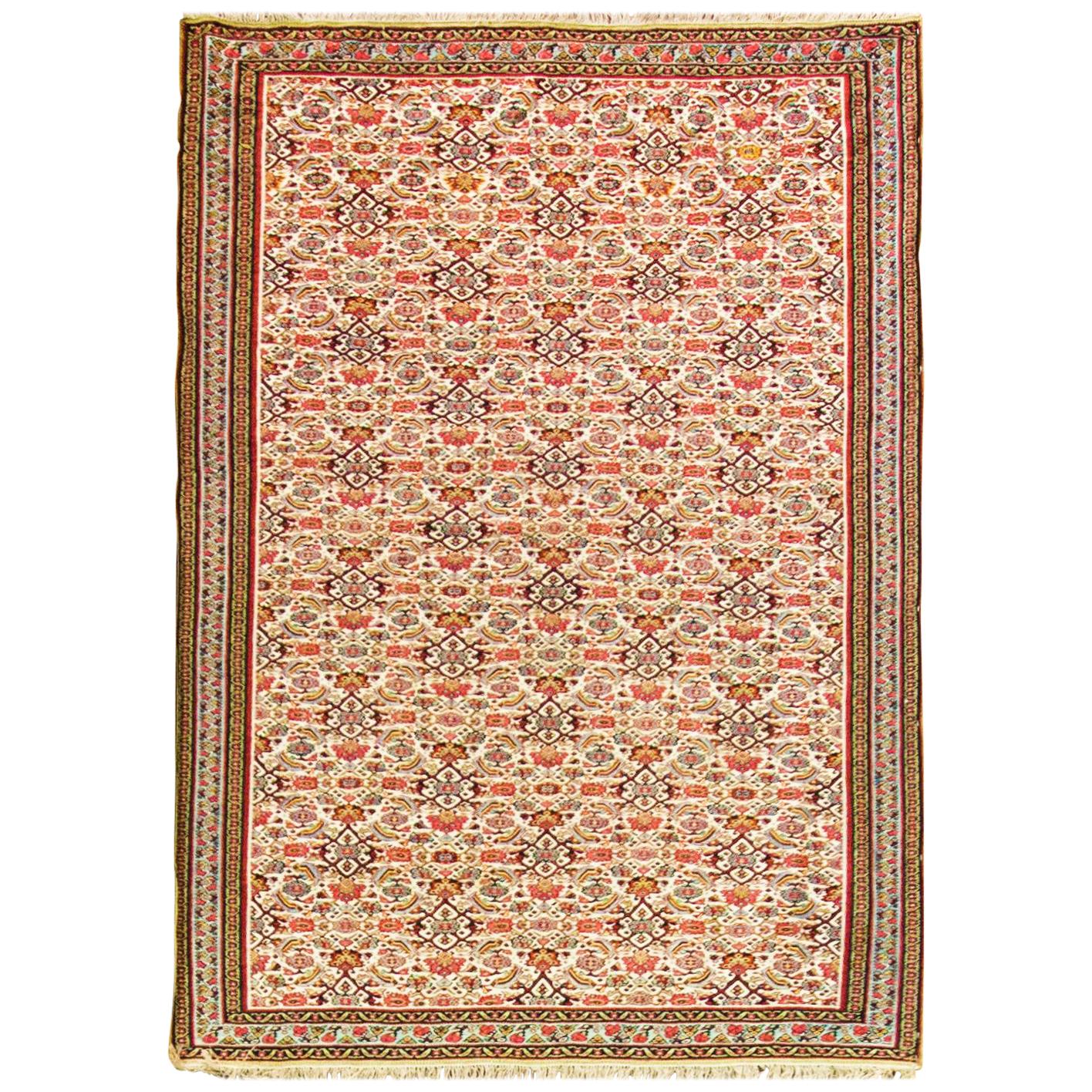 Très beau tapis Kilim ancien de Senneh