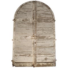 Pair of Large Antique French Door Shutters from a Chateau, 19th Century