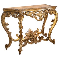 18th Century Italian Giltwood Console