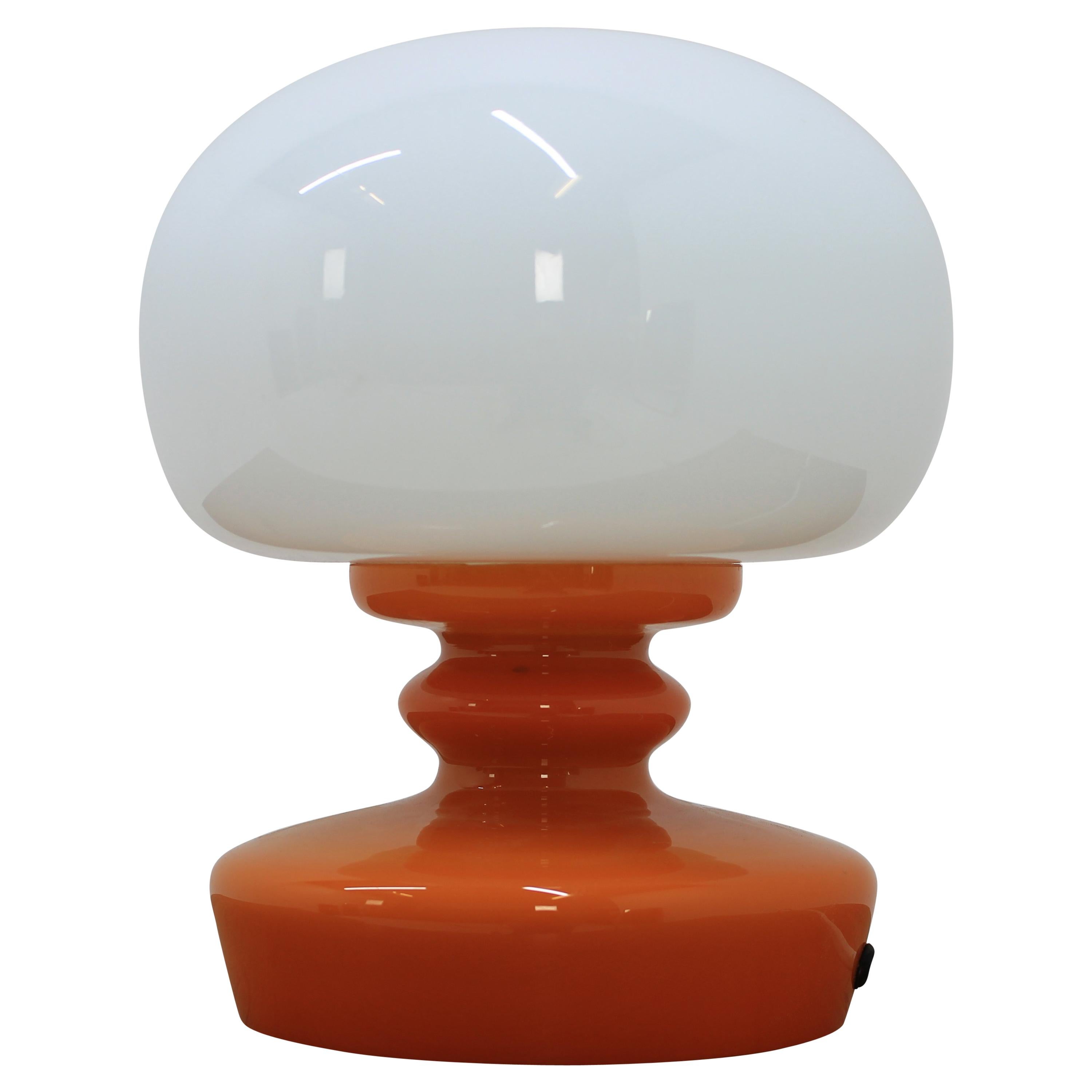Glass Table Lamp, 1970s