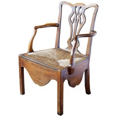 18th Century Chippendale Oak Chair