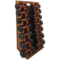Ensemble d'haltères français ancien