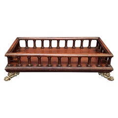 English Gallery Tray of Mahogany for the Library from the Regency Period