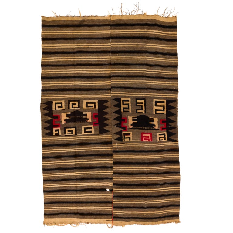 Antique Mixtec Highlands Mexican Wool Serape Blanket at 1stDibs ...