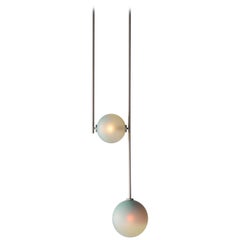 Equalizer 2-Piece Glass Pendant with Chameleon Globe