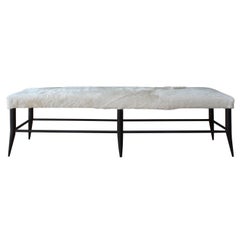Croft Bench in Cowhide by Hollywood at Home