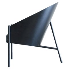 Philippe Starck Black Chair Armchair Driade Aleph Model Pratfall