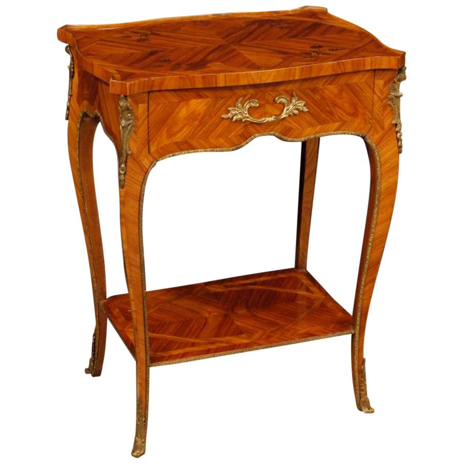 20th Century Inlaid Rosewood French Side Table, 1960