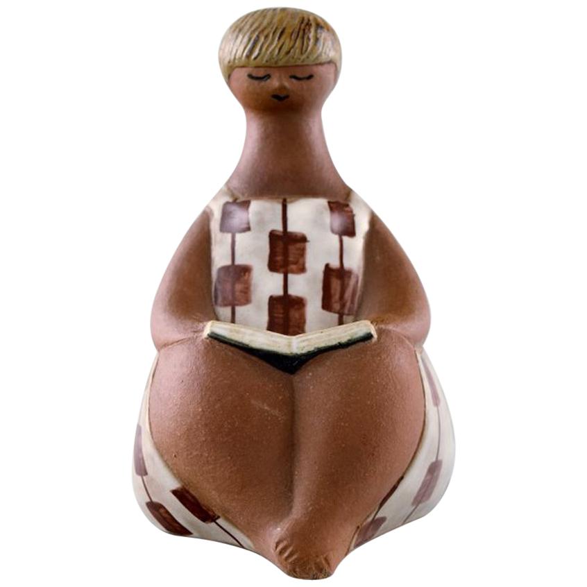 Figure, Lisa Larson for Gustavsberg, "Charlotta", Glazed Ceramics