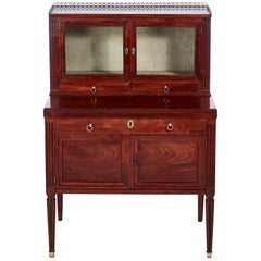 Quality Antique French Mahogany Fold Down Desk