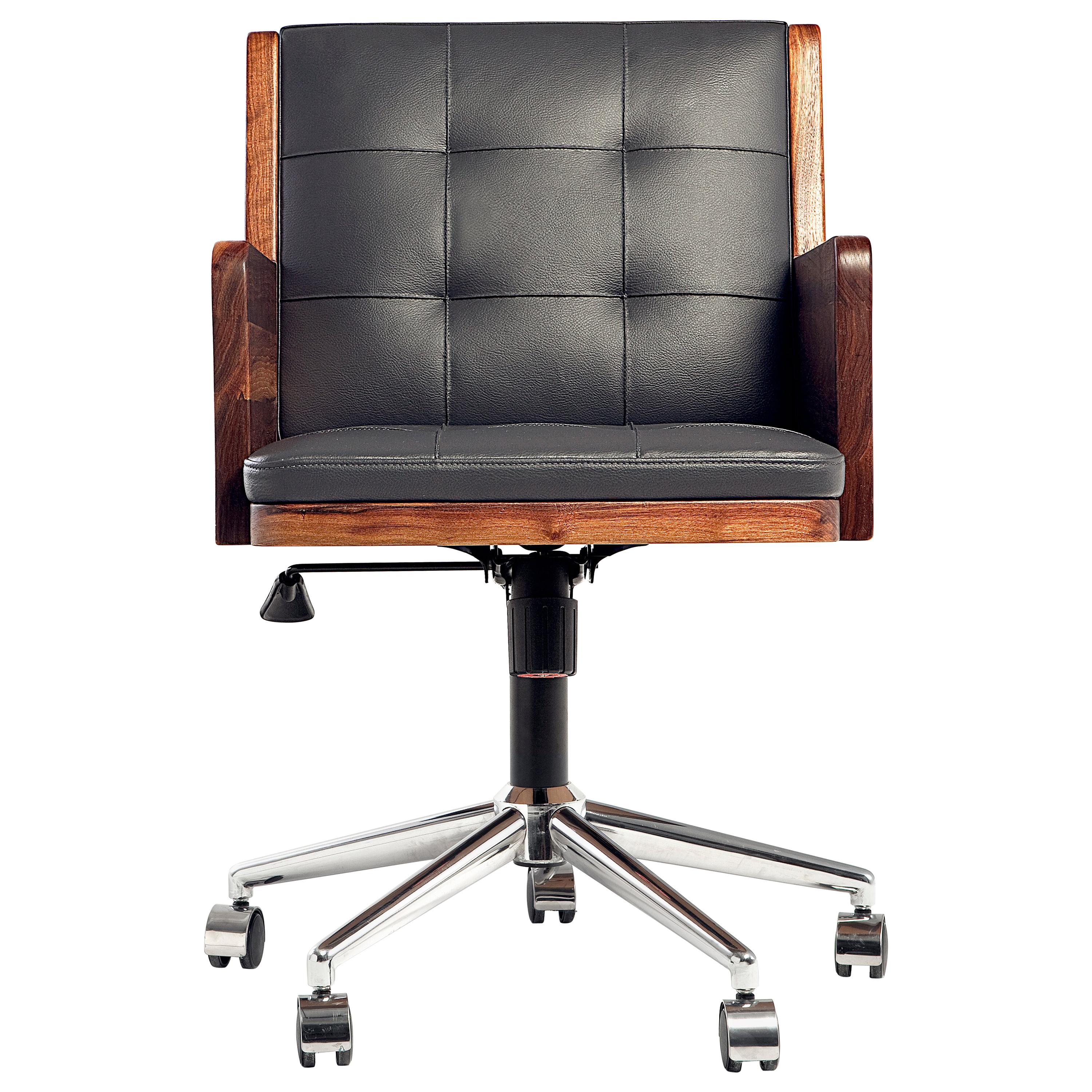 Office Chair, International Style Wooden Office Chair