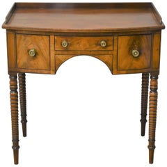 Regency Mahogany Bow front Side Table or Sideboard