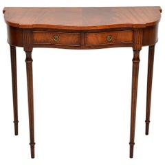 Small Antique Mahogany Console Side Table
