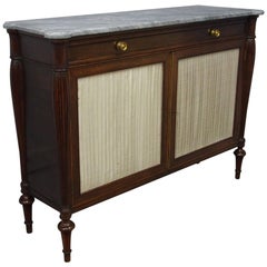 Regency Rosewood and Marble Side Cabinet
