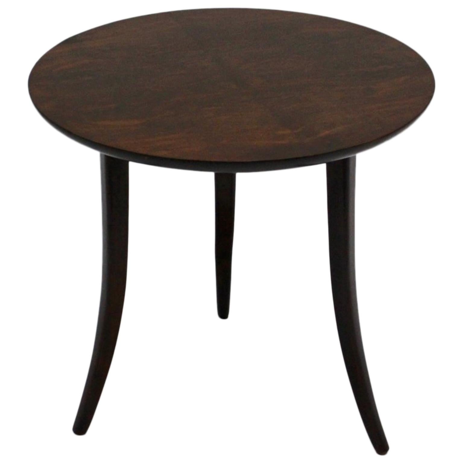 Josef Frank Art Deco Era Round Walnut Side Table for Haus & Garten c 1926 Vienna For Sale