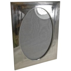 Large Antique English Sterling Silver Photograph Frame, 1916