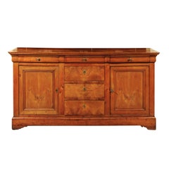 19th Century French Louis Philippe Fruitwood Enfilade