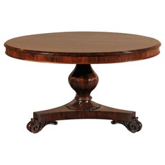 English William IV Rosewood Center Table, circa 1835