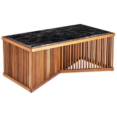 Mesa jaula, mesa de centro o de centro moderna de mediados de siglo