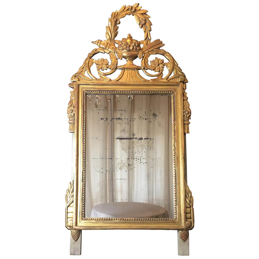 Miroir français élégant de style Louis XVI