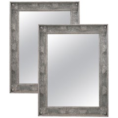 Pair of Large Painted Reproduction Mirrors