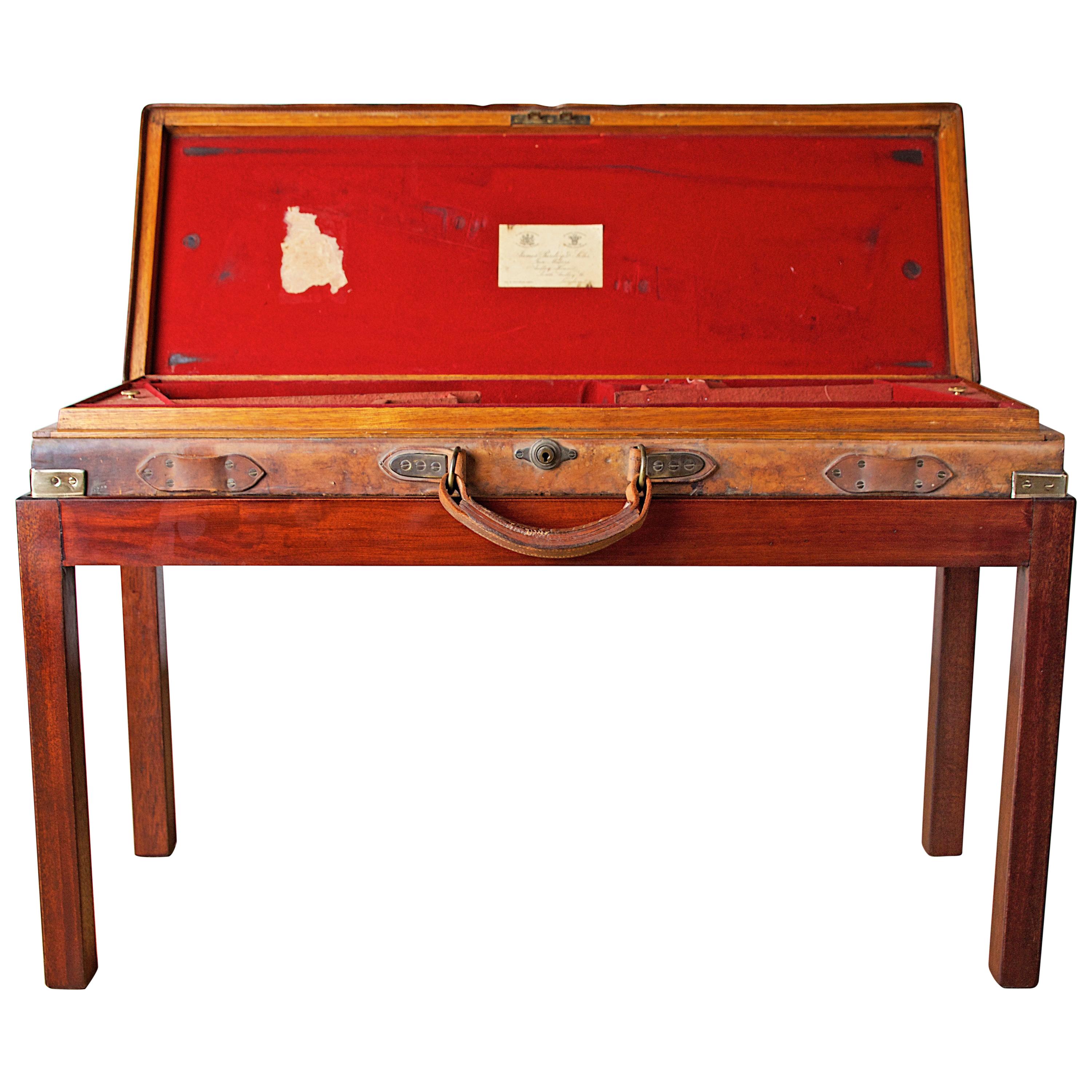 James Purdey & Sons, London, Leather, Oak and Brass-Mounted Gun Case
