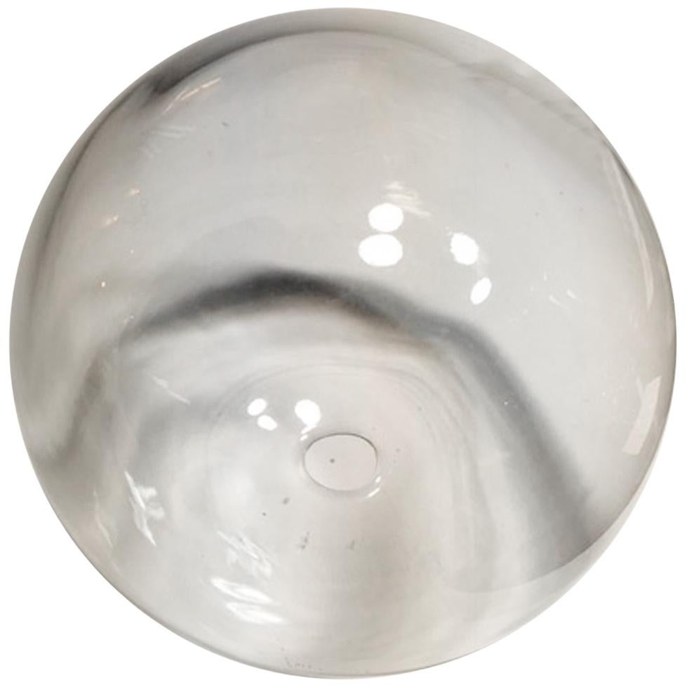 Italy Clear Sphere Glass Minimalist Style Contemporary Decorative Object For Sale