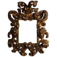 Italy 18th Century Golden Wood Frame in Tuscany Late Renaissance Style Florence