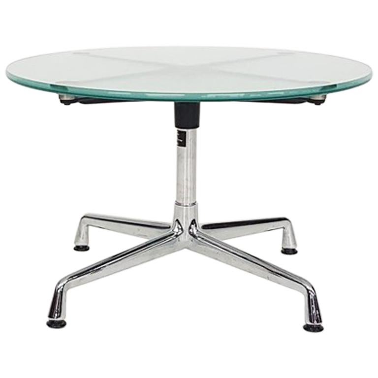 Eames Glass and Chrome "Contract" Aluminium Group Coffee Table for Vitra, 2004