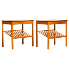 1950s, Pair of Teak Nightstands 'Athén' by Jean Huber for Tingstroms Bra Bohag