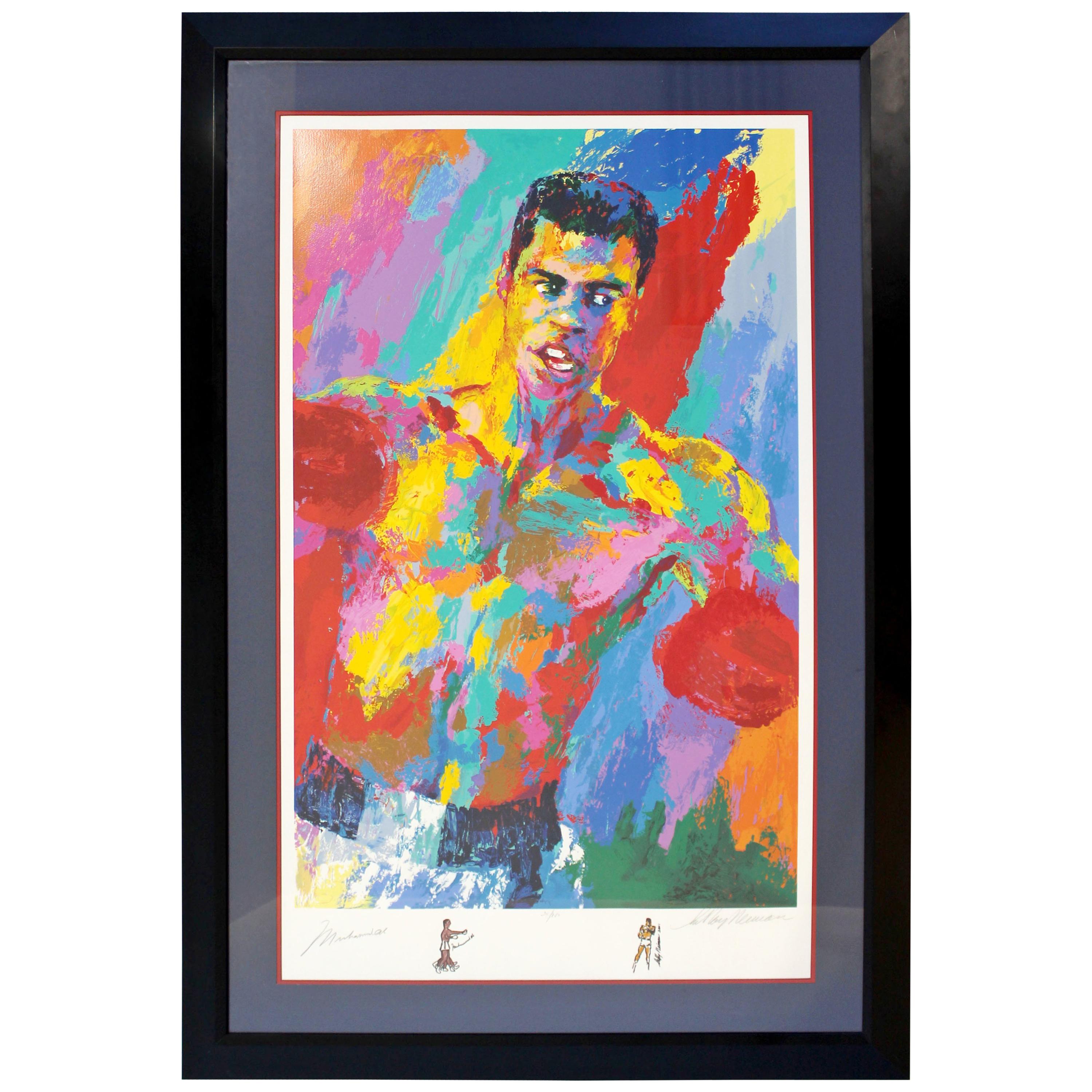 Contemporary Framed Serigraph Signed by Muhammad Ali & LeRoy Neiman 2001 34/850