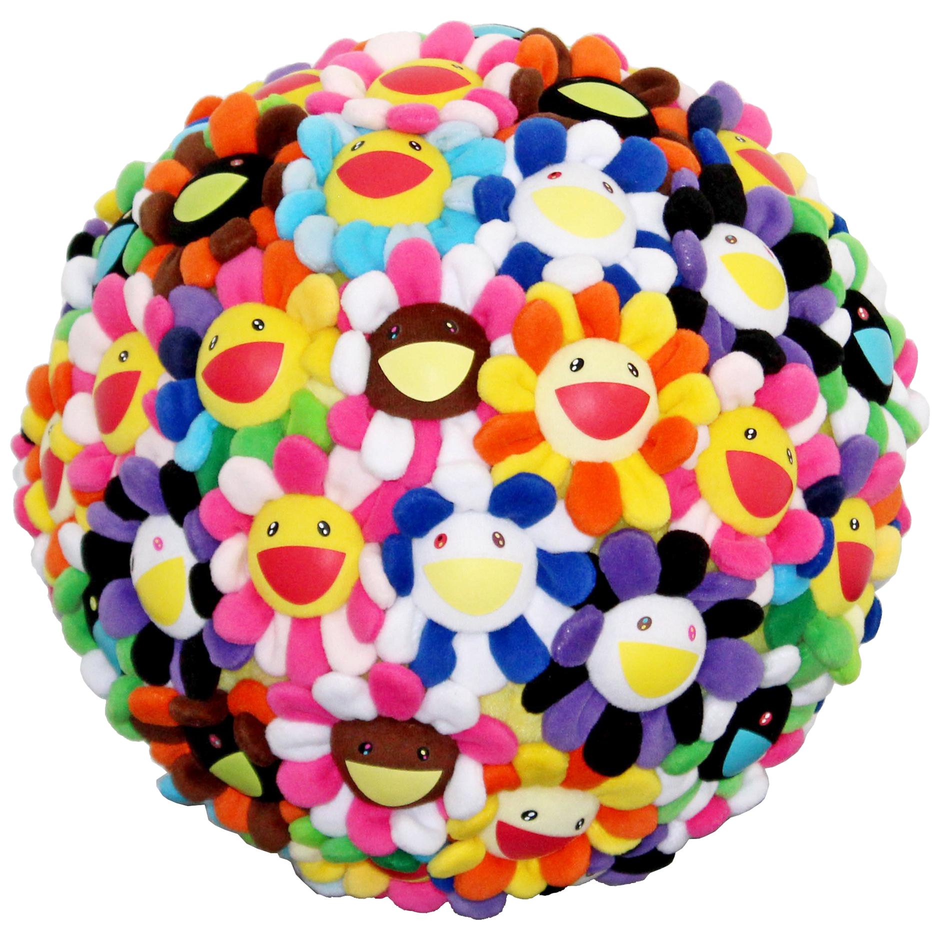 Takashi Murakami Pop Flower Ball Plush 2008 Ltd Edition Collector's Art Basel