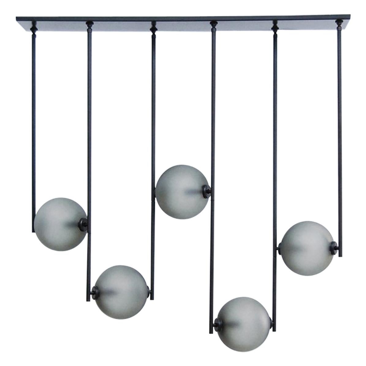 Equalizer Collection Five-Piece Linear Chandelier