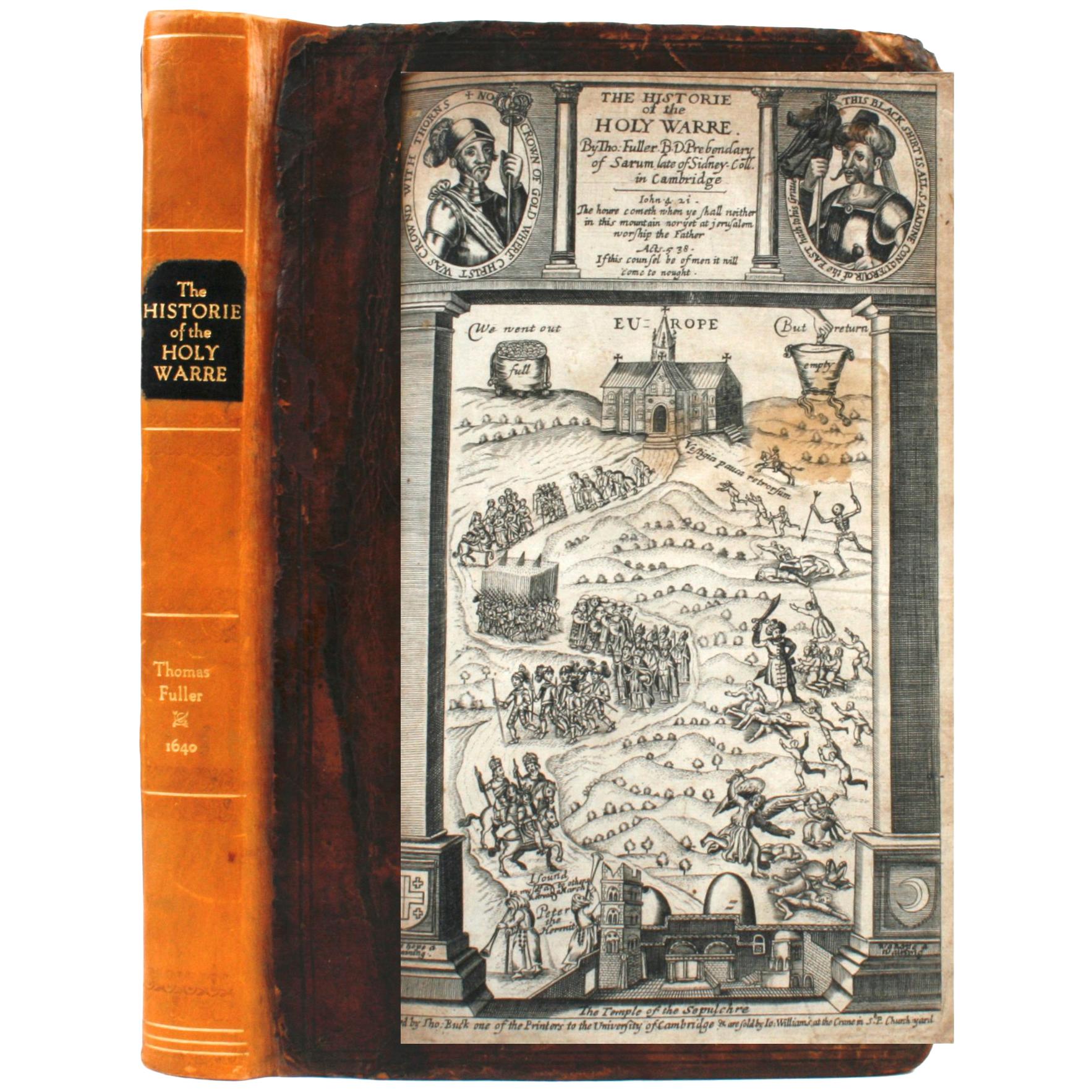 Historie of the Holy Warre by Thomas Fuller, Second Edition, circa 1640 For Sale