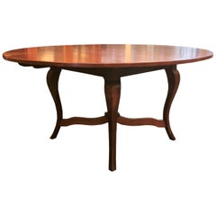 Handmade French Provincial Fruitwood Round Dining Table