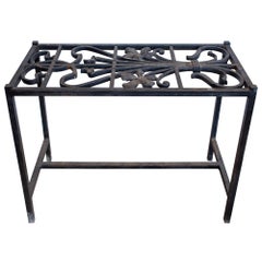 Antique French Iron Fragment Console Table