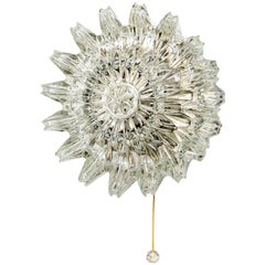 Rare Ornate Limburg Sunburst Sconce