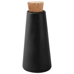 Black Clay Carafe with Cork, in Stock