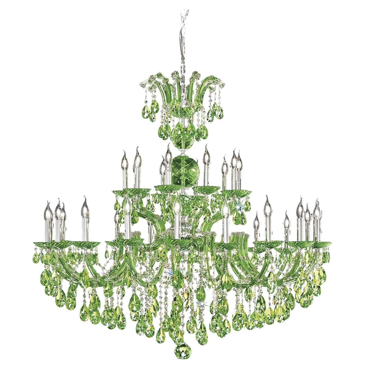 Maria Theresa Green Chandelier by Aggiolight