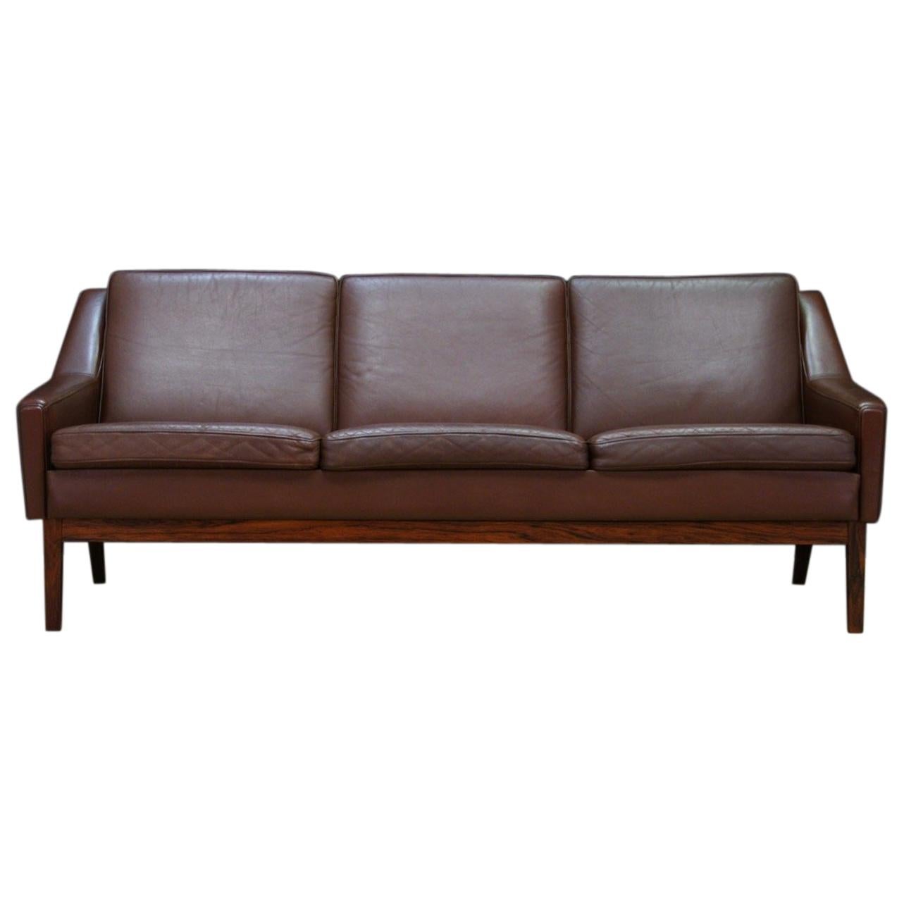Danish Design Vintage Sofa Retro Leather