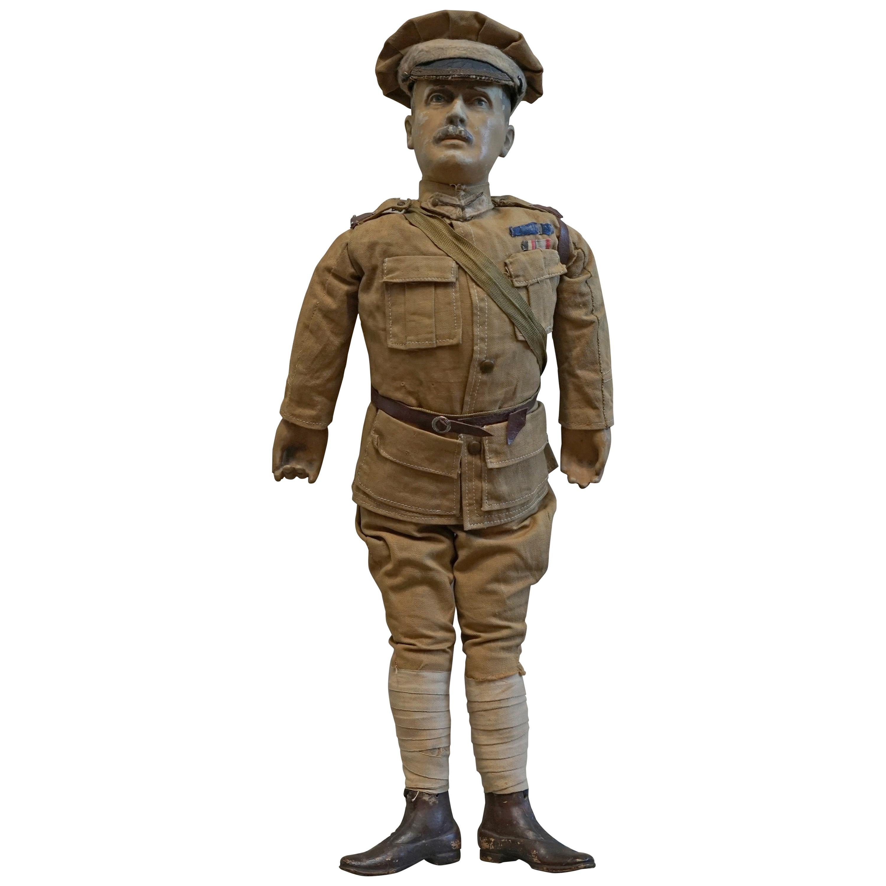 Très rare poupée de propagande patriotique britannique 1898-1914 de Lord Horatio Kitchener