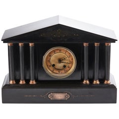 Antique Victorian 8 Day Marble Mantle Clock