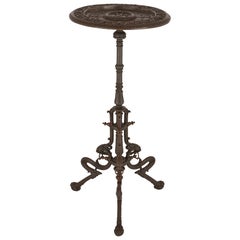 Viennese Cast Iron Circular Occasional Table