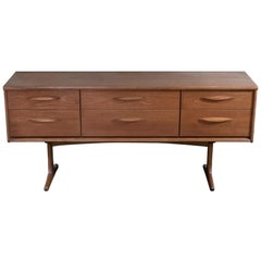 1960s English Teak Chest of Drawers by Austin Suite Ltd