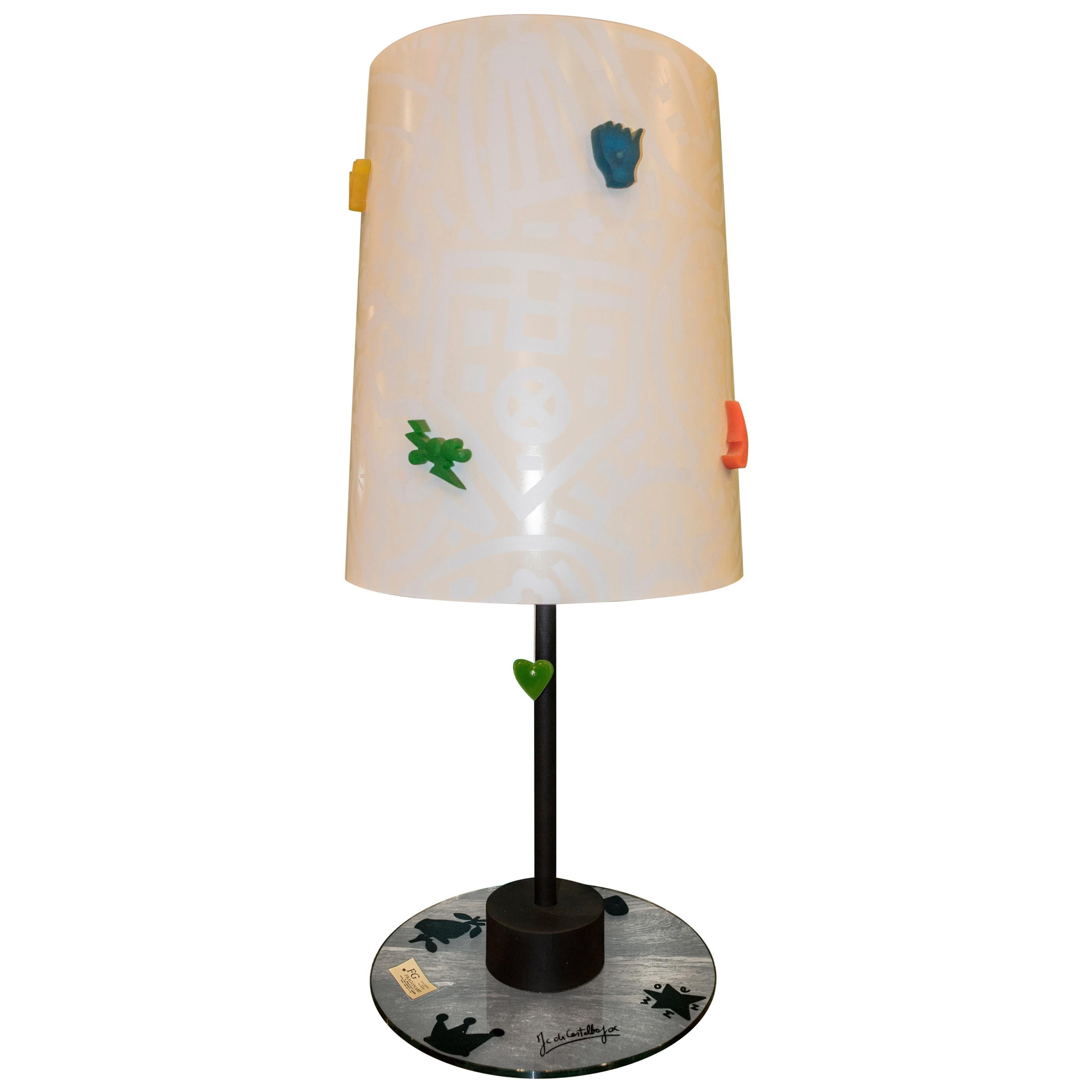 J.Charles Castelbajac Table Lamp with Diferentescolors and Patterns of Stars
