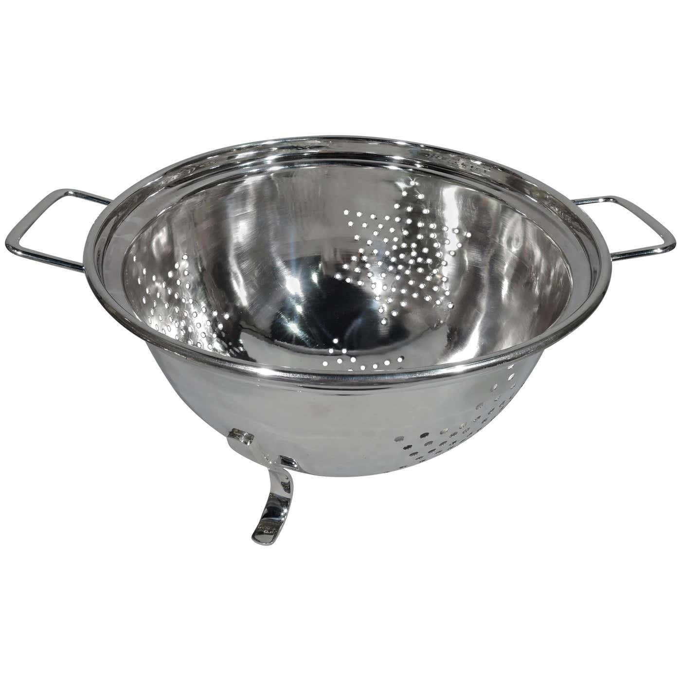 Super Luxurious Hand-Made Sterling Silver Colander by Cartier For Sale ...