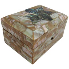 Antique Box Mother of Pearl and Abalone Jewellery Box