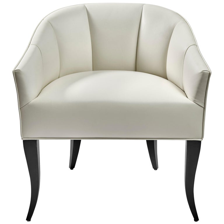 Manhattan Curved Chair with lacquered legs  For Sale