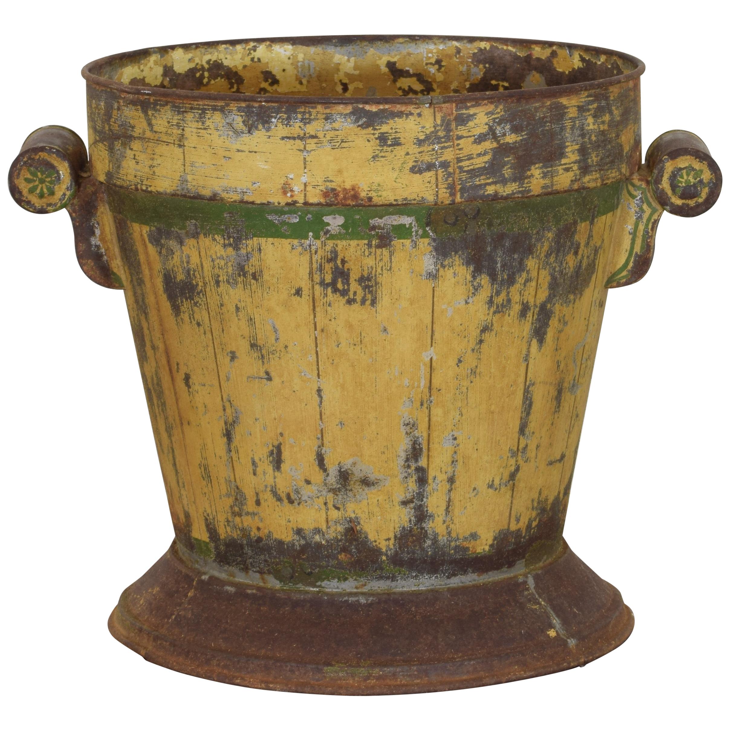 Italian Neoclassic Painted Tole Planter, Second Quarter of the 19th Century